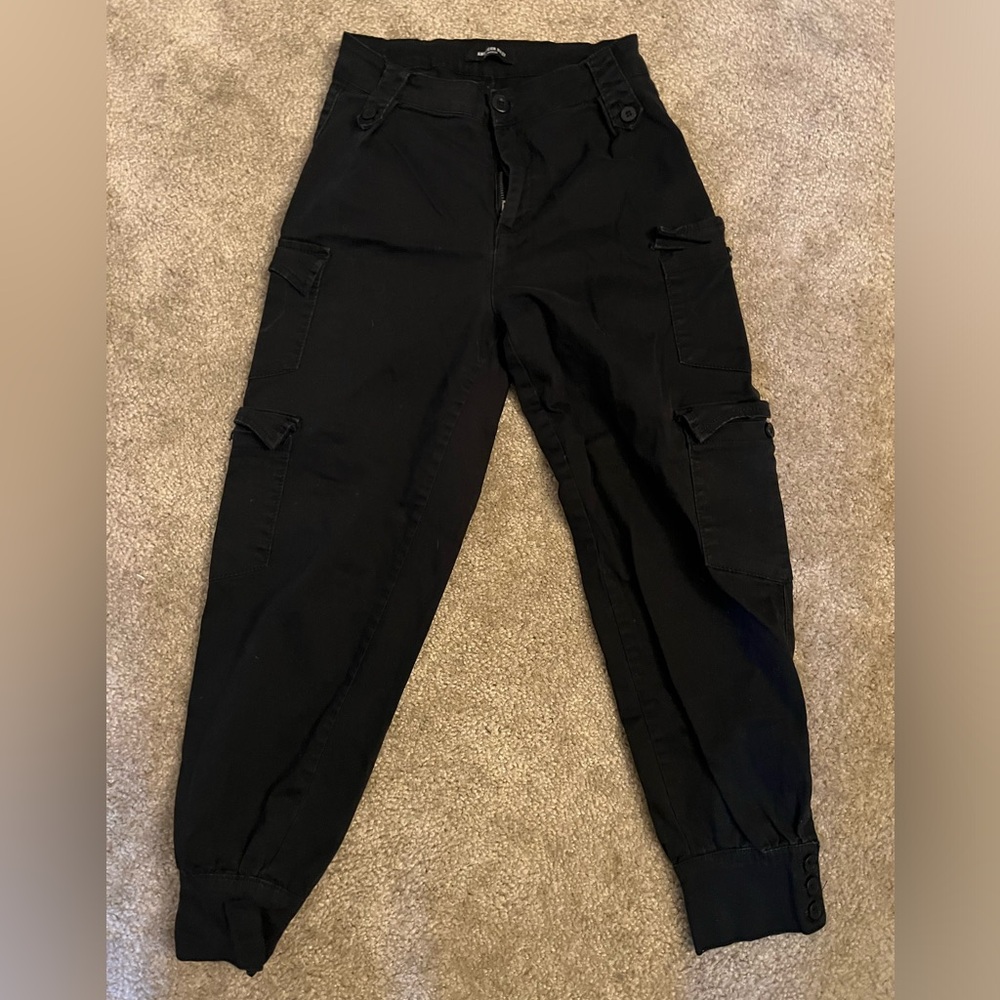 BLACK CARGO JOGGERS